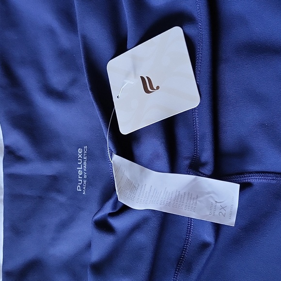 Fabletics Oasis High Waisted Yoga Pants 7/8 Length 2X in Abyss - Picture 4 of 4